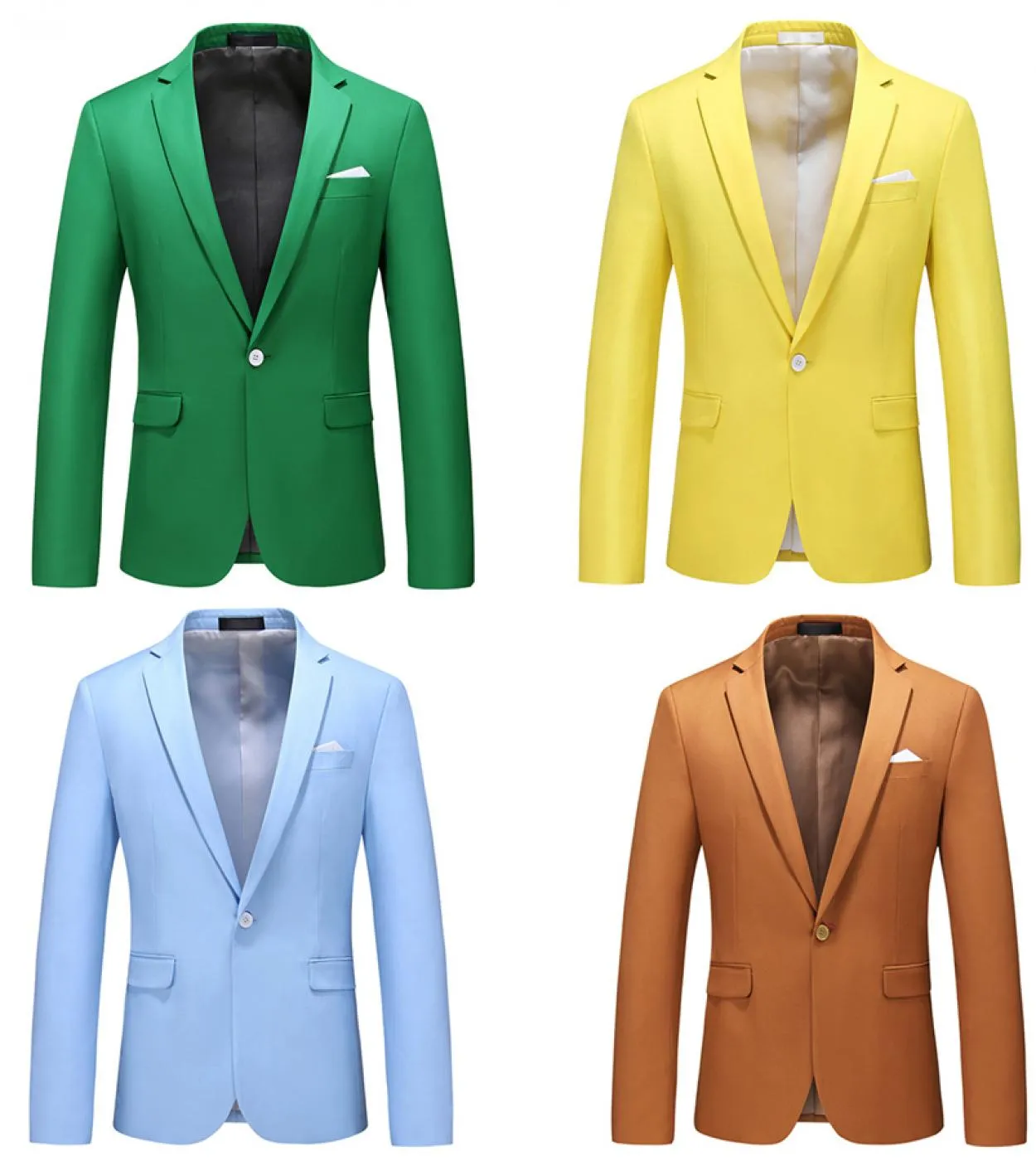 Blazer verde da uomo Blazer verdi Giacca da uomo verde Giacca rossa da uomo rosso blu