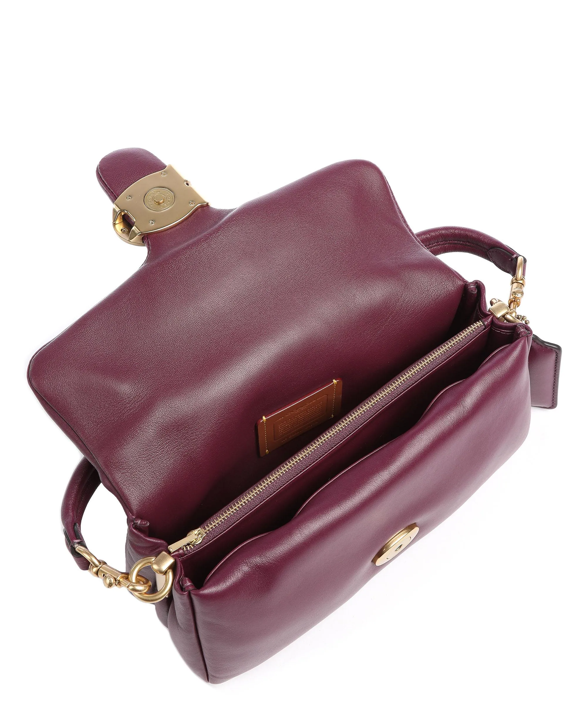  Coach Pillow Tabby 26 Borsa a spalla pelle mora  