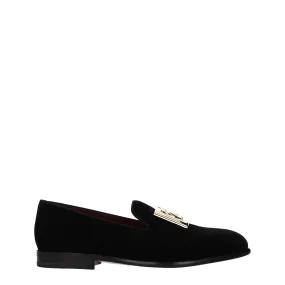 Dolce&Gabbana Mocassini Uomo Velluto Nero