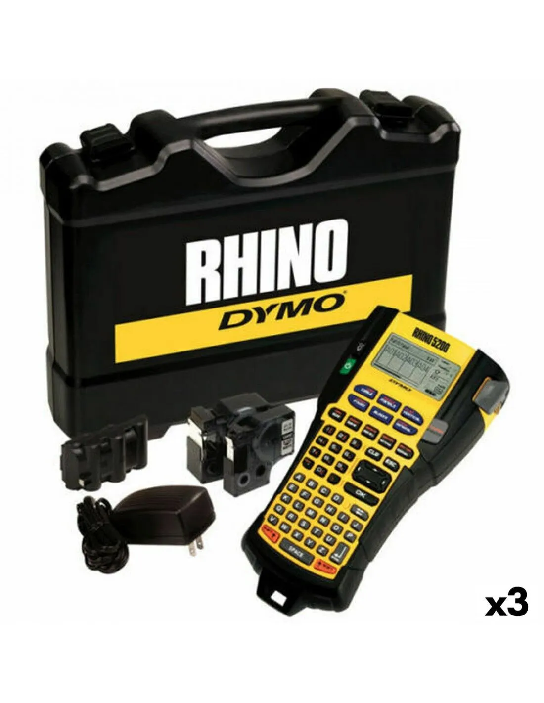 Etichettatrice Elettrica Portatile Dymo Rhino 5200 Valigetta (3 Unità)