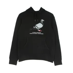 Felpa Leggera Cappuccio Uomo Popover Hoodie Black