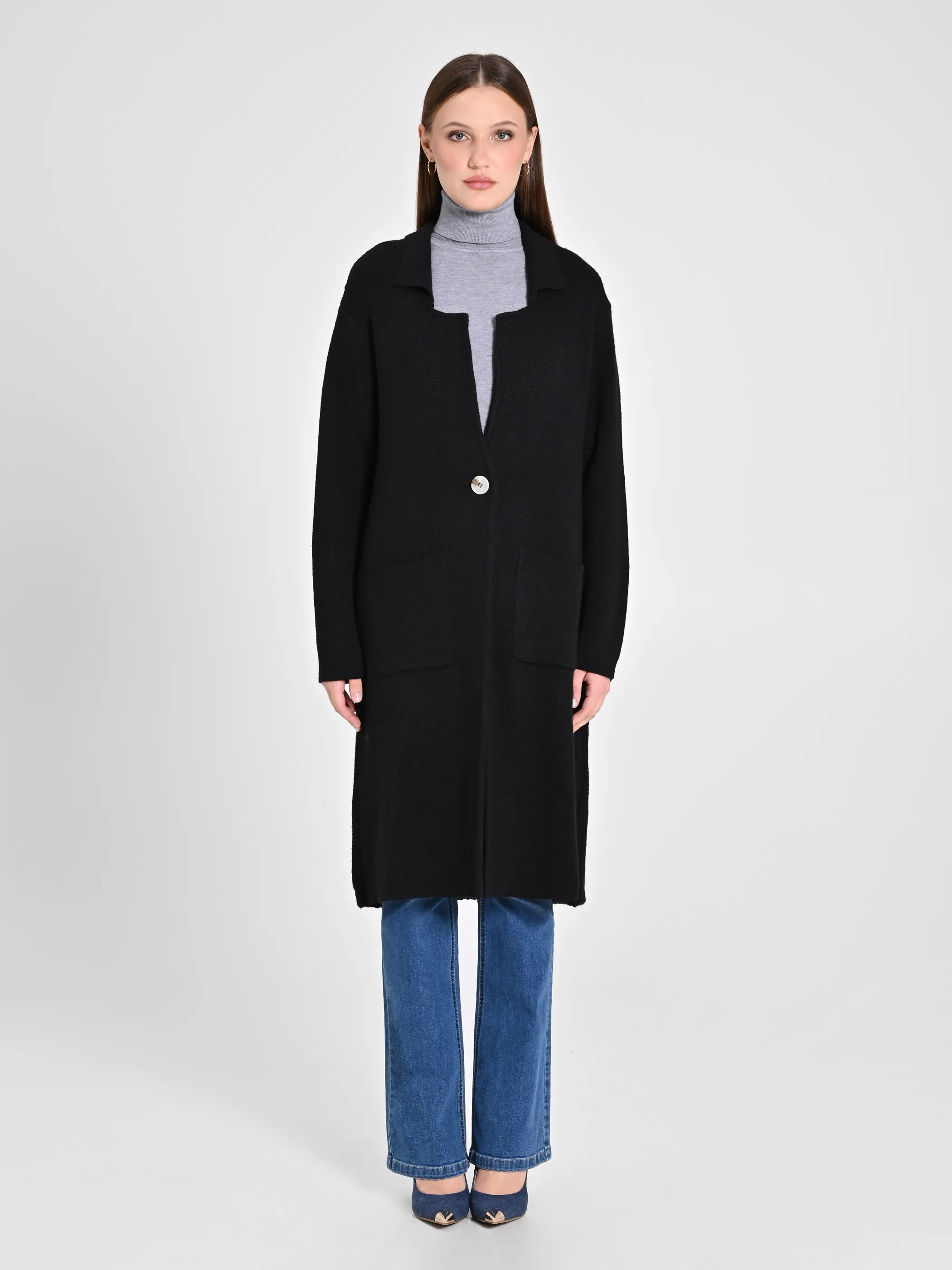      Maxi Cardigan nero     