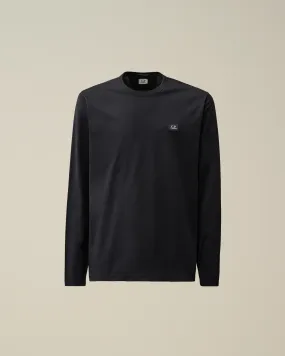 Mercerized 70/2 Jersey Gasato Longsleeved Logo Patch T-Shirt