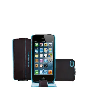 PIQUADRO - Custodia iPhone 5 ½ e 5S ½ guscio patta - Mogano - AC3054B2/MO | Studioarch.com