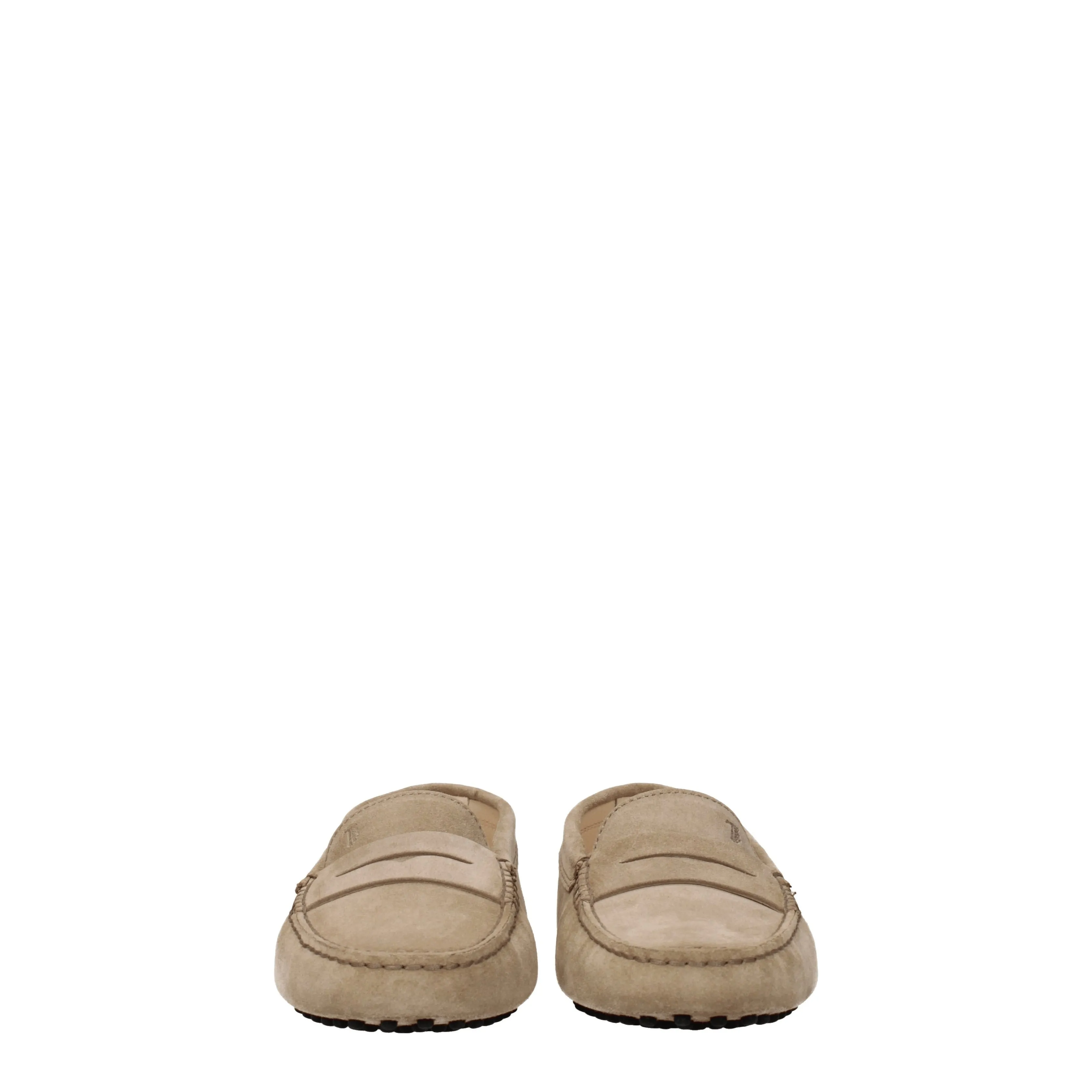 Tod's Mocassini Donna Camoscio Beige/Tabacco